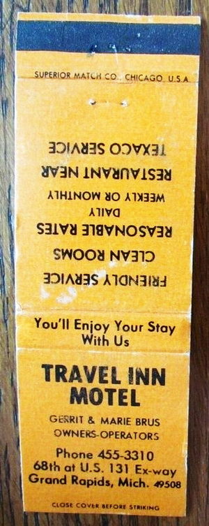 Travel-Inn Motel - Matchbook (newer photo)